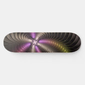 Abstracte glanzende Trippy Kleurrijke 3D Fractal A Persoonlijk Skateboard (Horizontaal)