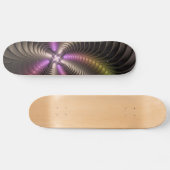 Abstracte glanzende Trippy Kleurrijke 3D Fractal A Persoonlijk Skateboard (Horizontaal)