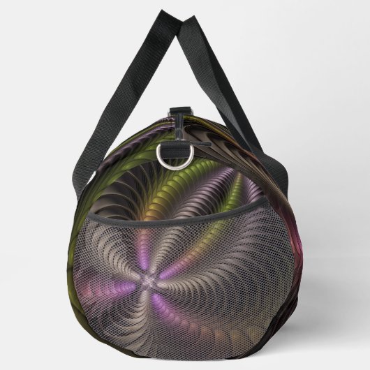 Abstracte glanzende Trippy Kleurrijke 3D Fractal A Plunjezak (Rechts)