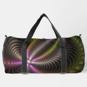 Abstracte glanzende Trippy Kleurrijke 3D Fractal A Plunjezak (Achterkant)