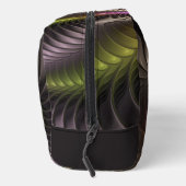 Abstracte glanzende Trippy Kleurrijke 3D Fractal A Toilettasje (Rechts)