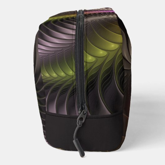 Abstracte glanzende Trippy Kleurrijke 3D Fractal A Toilettasje (Rechts)