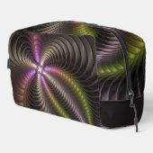 Abstracte glanzende Trippy Kleurrijke 3D Fractal A Toilettasje (Rechterhoek)