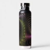 Abstracte glanzende Trippy Kleurrijke 3D Fractal A Waterfles (Rechts)