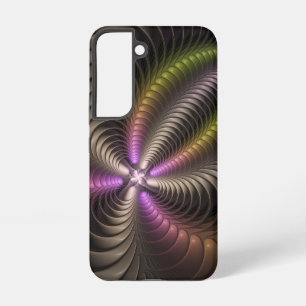 Abstracte glanzende trippy kleurrijke 3D fractale Samsung Galaxy Hoesje