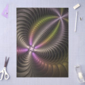 Abstracte glanzende trippy kleurrijke 3D fractale Tissuepapier (Craft)