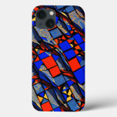 Abstracte Glas in lood stijl Case-Mate iPhone Case (Achterkant)