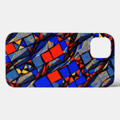 Abstracte Glas in lood stijl Case-Mate iPhone Case (Achterkant (horizontaal))