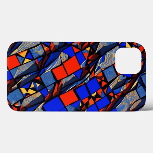 Abstracte Glas in lood stijl Case-Mate iPhone Case (Achterkant (horizontaal))