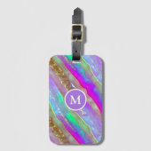 Abstracte glaskunst bagagelabel (Voorkant (verticaal))