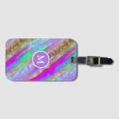 Abstracte glaskunst bagagelabel (Voorkant (horizontaal))