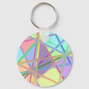 Abstracte glaskunst draden sleutelhanger