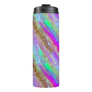 Abstracte glaskunst thermosbeker