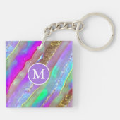 Abstracte Glass Art Sleutelhanger (Achterkant)