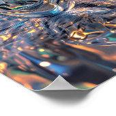 Abstracte glazen bol met reflecties – Esfera de Poster (Hoek)