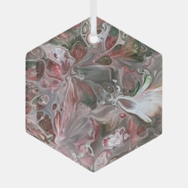 Abstracte glazen sierbloem glas ornament