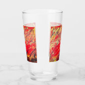 Abstracte glazen tuimelaar "Feather Blast" (Rechts)