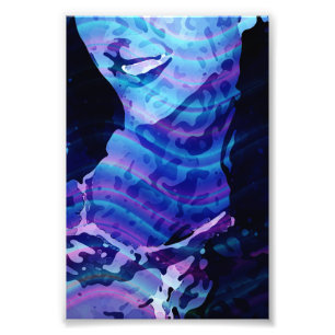 Abstracte glimlach foto afdruk