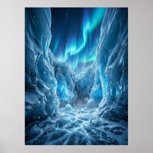 Abstracte Glitch Digitale Chaos Kunst Poster