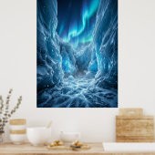 Abstracte Glitch Digitale Chaos Kunst Poster (Keuken)