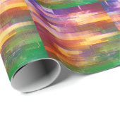 Abstracte glitch: textuur van testscherm cadeaupapier (Rol Hoek)