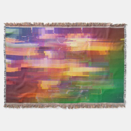 Abstracte glitch: textuur van testscherm deken (Voorkant)