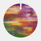 Abstracte glitch: textuur van testscherm glas ornament (Achterkant)