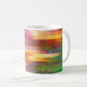 Abstracte glitch: textuur van testscherm koffiemok (Voorkant rechts)