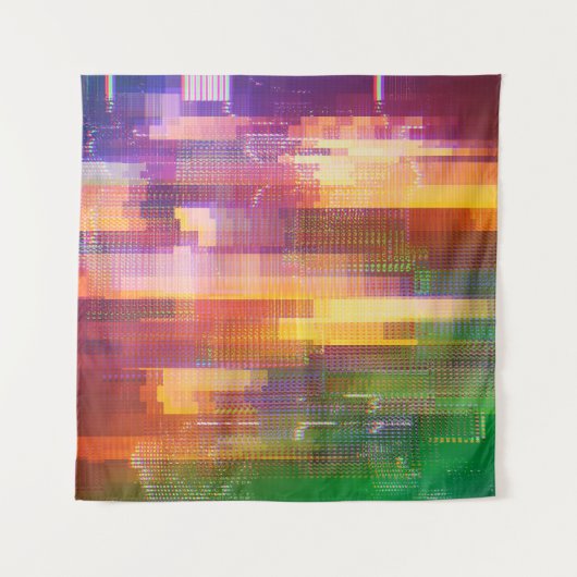 Abstracte glitch: textuur van testscherm wandkleed (Voorkant)
