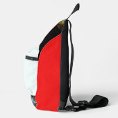 Abstracte glitchkunst Digitale vervorming raster Sling Bag (Rechts)