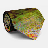 Abstracte glitchkunst Digitale vervorming raster Stropdas (Opgerold)