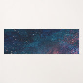 Abstracte Glitter Galaxy Verfpatroon Yogamat (Voorkant (horizontaal))