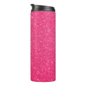 Abstracte glitter lichtachtergrond. de-focusedback thermosbeker (Geroteerd rechts)