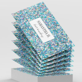 Abstracte Glitter Makeup Hair Lashes Nails Artist Visitekaartje