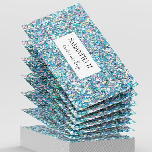 Abstracte Glitter Makeup Hair Lashes Nails Artist Visitekaartje