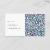 Abstracte Glitter Makeup Hair Lashes Nails Artist Visitekaartje (Achterkant)