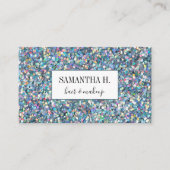 Abstracte Glitter Makeup Hair Lashes Nails Artist Visitekaartje (Voorkant)