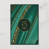 Abstracte Glitter Strata Lijst Aantal Groene ID903 Kaart (Voorkant)