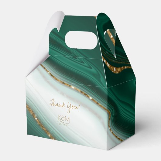 Abstracte Glitter Strata Wedding Bedankt V2 Gr ID9 Bedankdoosjes (Voorkant Zijde)