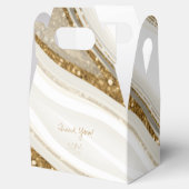 Abstracte Glitter Strata Wedding Bedankt V2 IV ID9 Bedankdoosjes (Geopend)