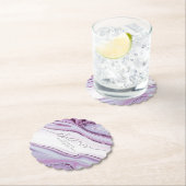 Abstracte Glitter Strata Wedding Cheers Lila ID903 Kartonnen Onderzetters (Insitu)