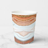 Abstracte Glitter Strata Wedding Cheers SW ID903 Papieren Bekers (Rechts)