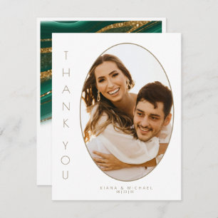 Abstracte Glitter Strata Wedding Dank je Gr ID903 Bedankkaart