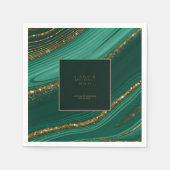 Abstracte Glitter Strata Wedding Dank u G ID903 Servet (Voorkant)