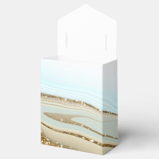 Abstracte Glitter Strata Wedding Dank u ID903 Bedankdoosjes (Geopend)