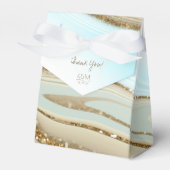 Abstracte Glitter Strata Wedding Dank u ID903 Bedankdoosjes (Voorkant Zijde)