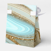 Abstracte Glitter Strata Wedding Dank u ID903 Bedankdoosjes (Achterkant)