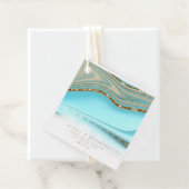 Abstracte Glitter Strata Wedding Dank u ID903 Bedankjes Labels (In situ)