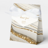 Abstracte Glitter Strata Wedding Dank u Iv ID903 Bedankdoosjes (Voorkant Zijde)