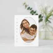 Abstracte Glitter Strata Wedding Dank u Iv ID903 Bedankkaart (Staand voorkant)